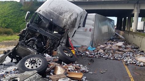 Two Women Hospitalized after Semi-Truck Crash on Interstate 5 [Dupont, WA]